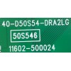 LED DRIVER PARA TV TCL QLED / NUMERO DE PARTE 30835-000003 / 40-D50S54-DRA2LG / V8-R51MT02-LC5V002 / 11602-500024 / 50S546 / V8-R51MT02-LC5V002(E5ED) / PANEL LVU500NDDJ HS9W00 V1 / DISPLAY CV500U2-L02 / MODELO 50S546